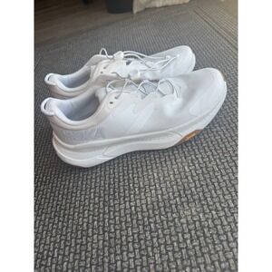 Hoka Transport Womens 9.5B White Cordura Vibram Walking Shoes 1123154-WWH